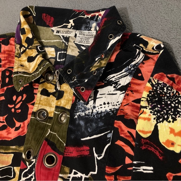 Units Size Extra Large 100% Cotton Zip up Jacket - Picture 4 of 5